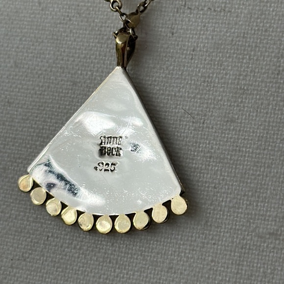 Anna Beck necklace fan motif with bag, card, cleaning cloth and instructions - Picture 8 of 9